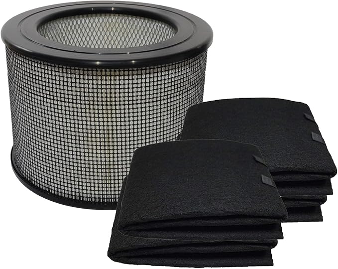 PUREBURG Replacement True HEPA Filter Kit Compatible with Sears/Kenmore 83154,2810,17352,51000,83152,83153,83160,83225,83235 Air Purifiers, H13 True HEPA+4 Charcoal Pre-Filter Wraps