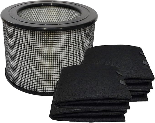 PUREBURG Replacement True HEPA Filter Kit Compatible with Sears/Kenmore 83154,2810,17352,51000,83152,83153,83160,83225,83235 Air Purifiers, H13 True HEPA+4 Charcoal Pre-Filter Wraps