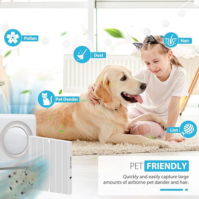 3 Pack AP-1512HH True HEPA Replacement filter Compatible with Coway Airmega AP-1512HH Air Purifier and Airmega 200M Air Purifier, AP-1512HH, AP-1512HH-FP, AP-1518R, AP-1519P, Item NO #3304899