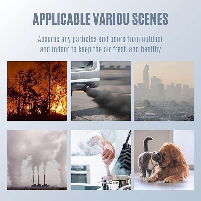 Nispira KF170 850E Series Replacement filter for Kenmore PM1005 Air Purifier 3-in-1 Activated Carbon (2)