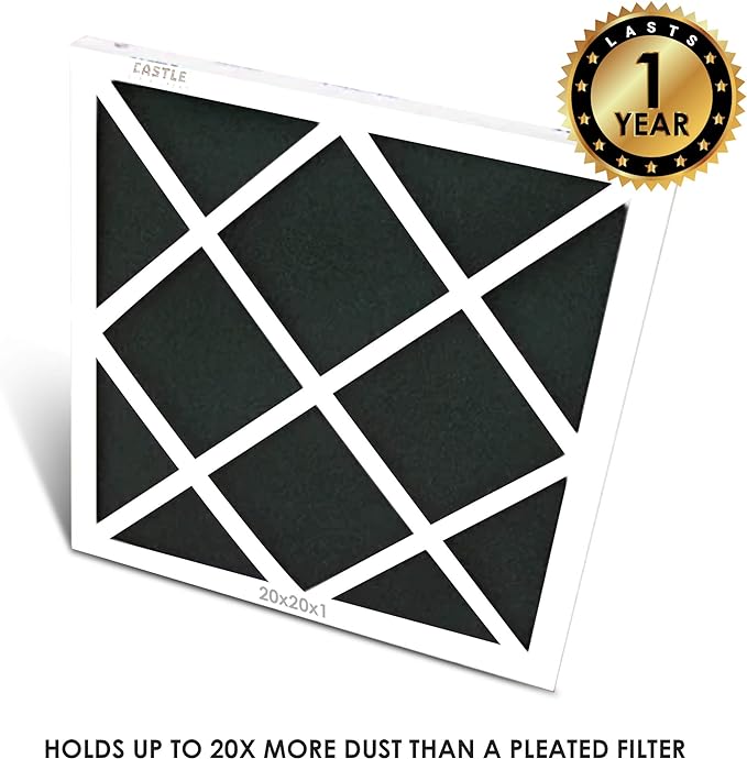 Castle Filters One-Year HVAC Furnace Filter, MERV 6, 14x14x1, 1 Count (Pack of 1)