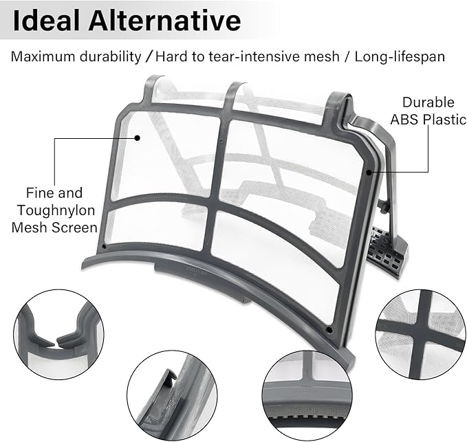 WE16X32537 Dryer Lint Filter Trap Screen Replacement for GE Clothes Dryer, Dryer Lint Strainer Replaces AP7205579 WE16X29597