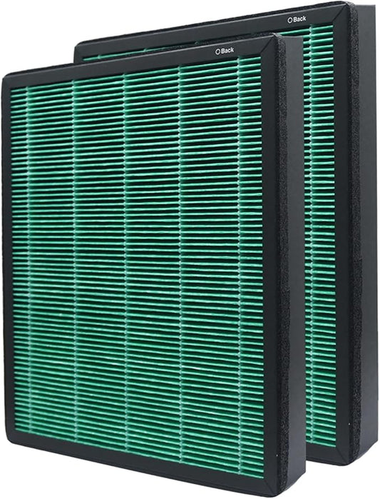 2 Pack Replacement Filter Compatible with Coway AIRMEGA Max2 400 400S(AP-2015-FP) 400(G) 400S(G) Air Purifier, Max2 Green True HEPA and Active Carbon Filter Set.