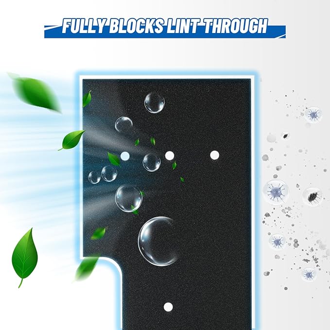 WH01X35719 Lint Foam Filter Compatible with GE Profile PFQ97HSPVDS Washer Dryer Combo,Reusable Washer Dryer Filter Replacement,Hand Washable,8 Pack.