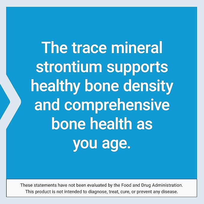 Life Extension Strontium Caps, Trace Mineral for Advanced Bone Health Support, Gluten Free, Non-GMO, Vegetarian, 90 Capsules