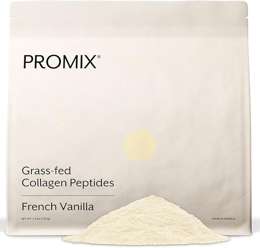 ProMix Nutrition Hydrolyzed Collagen Peptides Protein - Type 1 & 3 Grass Fed Collagen, Organic Coconut Sugar, Vanilla - 2.5 Pound (Pack of 1)