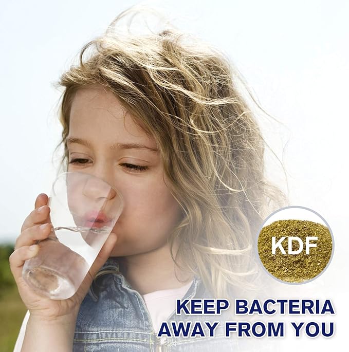 PAULINN RV Camper Inline Water Filter, 2 Packs Marine Garden Camping Water Hose KDF Filter Accessories for Boat Trailer Motorhome Gardening Planting Car Washing, Reduces Chlorine, Bad Taste & Odor