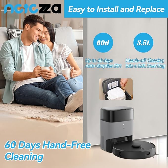 T20 Dust Bags Replacement Compatible with Airrobo T20+ Robot Vacuum Cleaner, 10 Pack