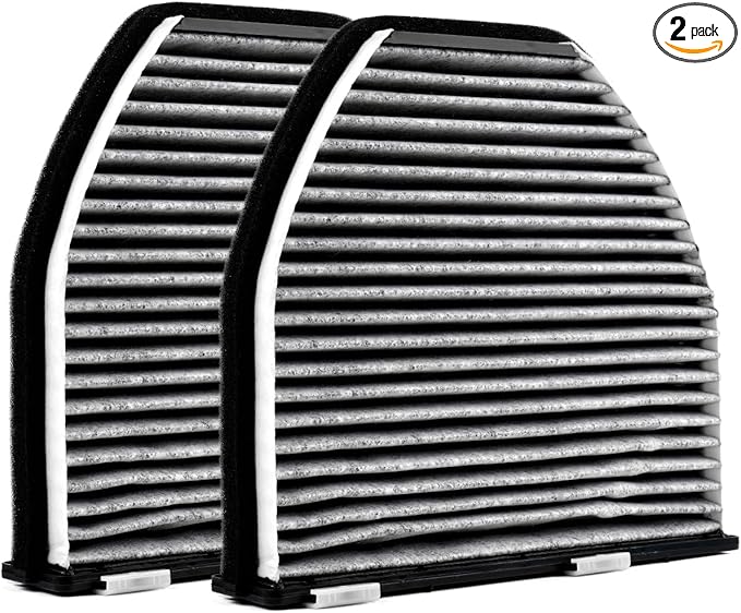 2-PACK HEPA Cabin Air Filter Fits for Mercedes-BENZ AMG C230 C300 E350 GLK350 C350 CLS550 CUK29005 Activated Carbon Cabin Filter Replacement CF10934 Car Accessories