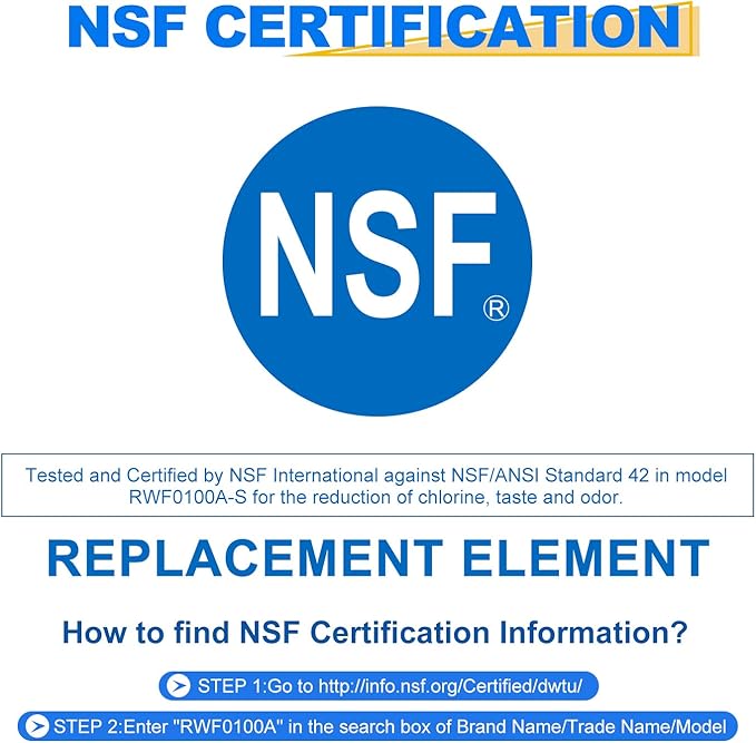 GOLDEN ICEPURE RWF0100A Refrigerator Water Filter, Replacement for ADQ72910901, LG LT500P, Kenmore 469890, 9890, 5231JA2002A, LSC27925ST, ADQ72910907, 4PACK