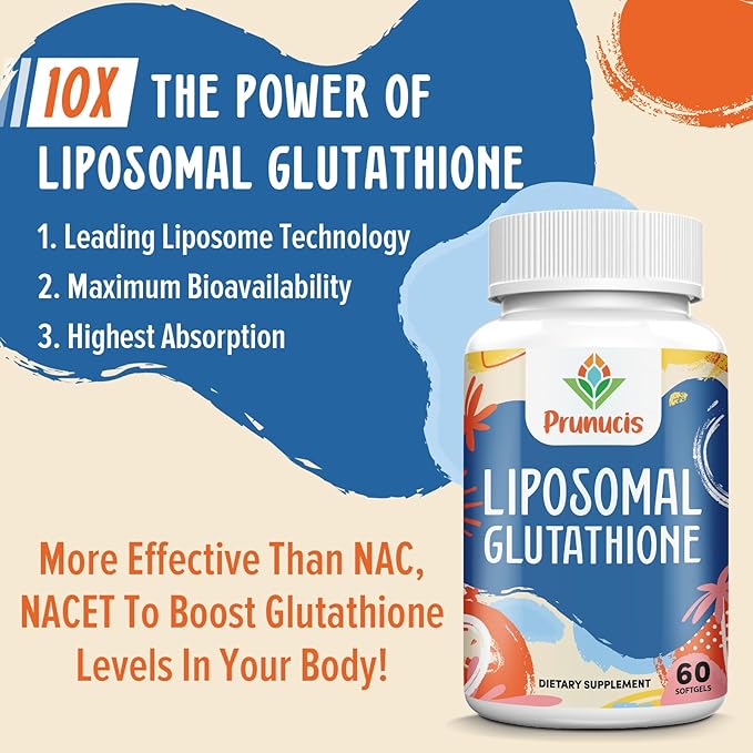 2400MG Liposomal Glutathione, Reduced L-Glutathione, Glutathione Supplement with Vitamin C, Master Antioxidants, Enhanced Absorption, Antioxidant Supplements - Immune System, 240 Softgels