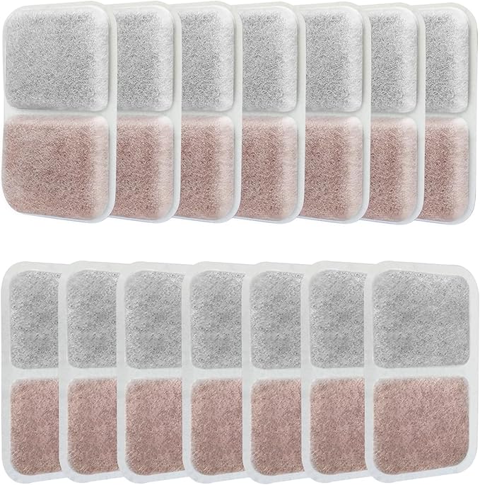 14-Pack Airsift Litter Box Filters for Catit Airsift Jumbo/Regular/Smartsift Litter Boxes,Dual Action Purifier Pads to Absorb and Freshen Litter Box Odors