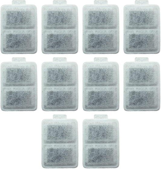 PET STANDARD Replacement Small Water Filter Compatible With Whisker City® Automatic Pet Fountain, Pack of 10