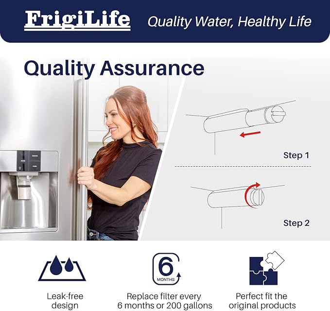 Refrigerator Water Filter Compatible with Frigidaire EPTWFU01, EWF02, Pure Source Ultra II, 3PACK