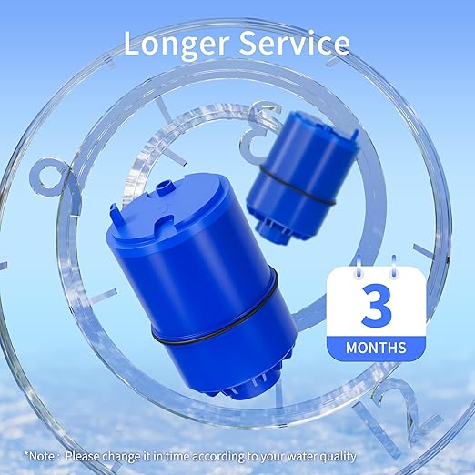 Water Filter Replacement for Water Filter Faucet, Compatible with All Pur Faucet Mount Filtration Systems RF-9999, Reducing 99% of Chromium, Lead and More, Pack of 2, by DESENRUIS