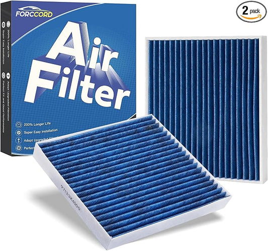 2-Pack CF12161 Cabin Air Filter Fits for Kia Sorento 2016 2017 2018 2019 2020 Activated Carbon Cabin Filter Replacement 97134-C6900 Car Accessories