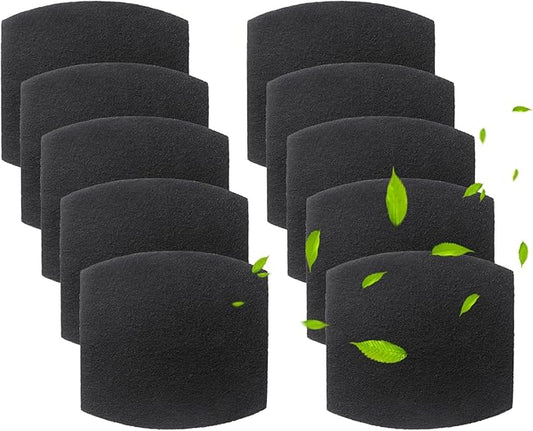 10 Pack Cat Litter Box Replacement Carbon Filters Compatible with Petmate Booda Clean Step Cat Litter Box, Eliminate Odor and Controls Moisture on Pet's Body Keep Home Fresh