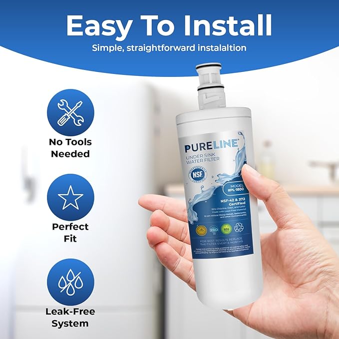 Pureline 3US-AF01 Replacement for Filtrete 3US-AF01, Under Sink Water Filter - Reduces Bad Taste & Odor