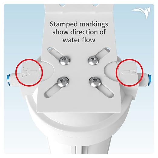 AQUATICLIFE Carbon Plus Carbon Block Water Filter 10x2.5 and 10-inch Water Filter Housing Canister for Reverse Osmosis Filtration Systems RO and RODI Units, for Chlorine Chloramine Reduction