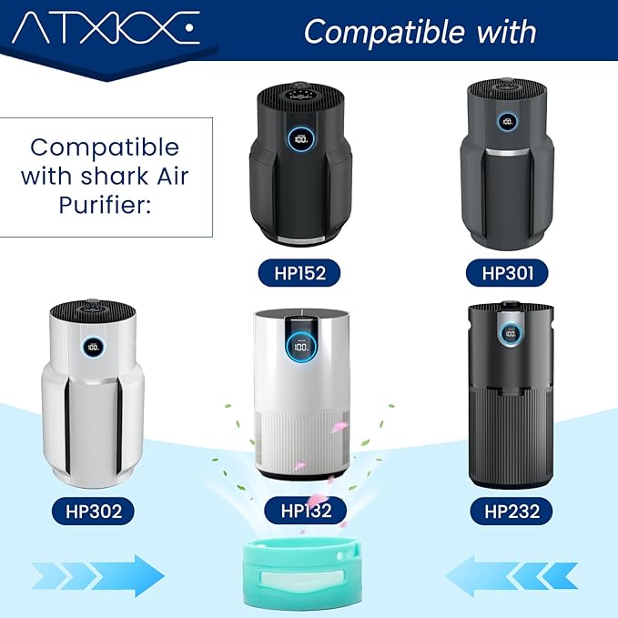 Replacement Fit for Shark Odor Neutralizer Cartridge Air Purifier, Compatible with Shark Air Purifier HP302 ZU102 LA702 AZ3002 HZ3002 IZ862H IZ562H ZD550 Stratos Upright Vacuum 1541FC3000,6 Pack