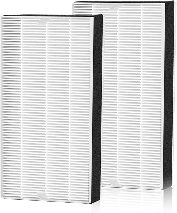 F1 Advanced Allergen Reduction, H13 Medical Grade F1 True HEPA Replacement Filter Compatible with 3M Filtrete Room Air Purifier for FAP-C01-F1,FAP-T02-F1, FAP-C01BA-G1, FAP-T02WA-G1, 2 Pack
