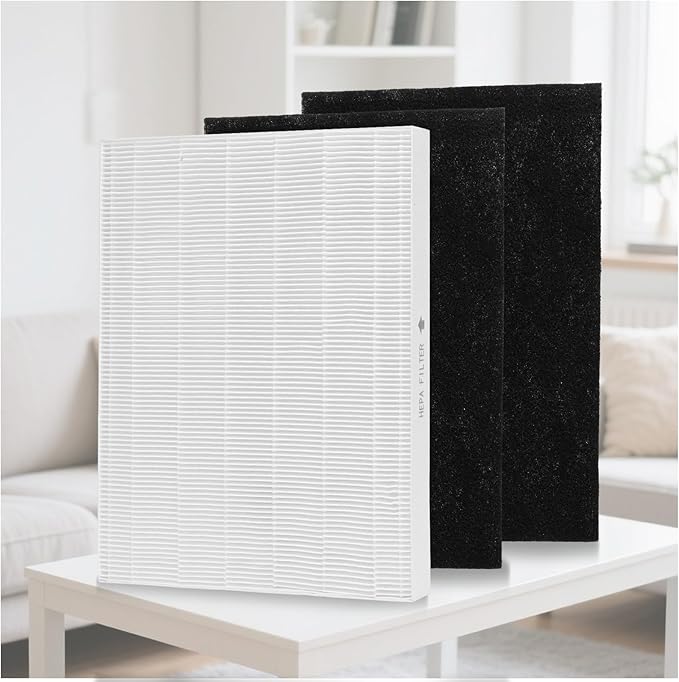 AP-1512HH Filter Replacement Compatible with Coway AP1512 Air Purifier& Airmega 200M Air Purifier, Replacement Filter, 1 True Air Filter and 2 Carbon Pre-Filters