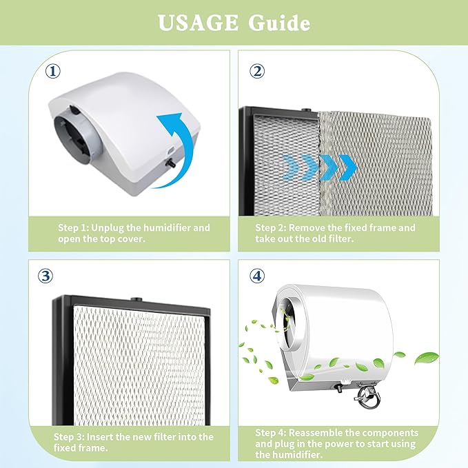 HC22P Humidifier Filter Pad Replacement Filter Wicks Compatible with Honeywell HE100 HE150 HE220 HE240 Aprilaire 110 220 550 550A Humidifiers-2 Pack