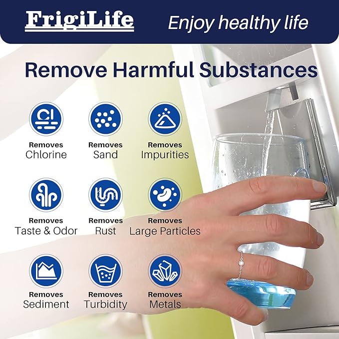 ADQ73613401 Refrigerator Water Filter, Replacement for LG LT800P, ADQ73613402, ADQ73613408, ADQ75795104, Kenmore 9490, 46-9490, LSXS26326S, LMXC23746S, LMXC23746D (Pack of 2)