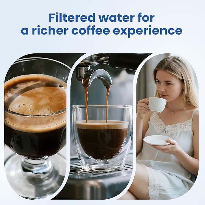 6Pack Coffee Machine Filter Compatible with Philips AquaClean Water filter 3200 Espresso Machine Filter for Fully Automatic Coffee Machines Dedicated Anti-Lime Scale Water (CA6903)