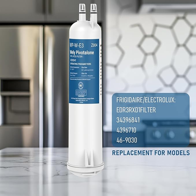 WP-W-E3 Compatible with 4396841 Water Filter, EDR3RXD1, WHR3RXD1, KAD3RXD1, Filter 3, 4396841, 4396710, 46-9030, 46-9083, 9030, 9083, 3 Pack