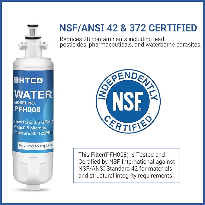 Refrigerator Water filter for LG LFXC24726S/D, LFXS29766S, LFX25991ST, LMXS27626S, LFX28978ST/W, LFXS30726S Replace (3pcs)