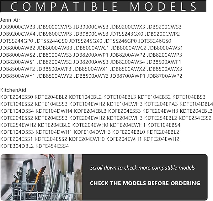 WPW10463906 Dishwasher Filter Replacement WPW10195360,2312301,PS11755148,AP6021820 Compatible with Whirlpool KitchenAid Maytag Kitchen Appliance Accessories