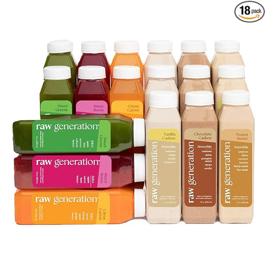 Raw Generation 3-Day Protein Cleanse – High Protein Juice Cleanse with Dairy and Soy-Free Protein Smoothies/Gets Results Quickly While Energizing Your Workouts/Jumpstart a Healthier Diet