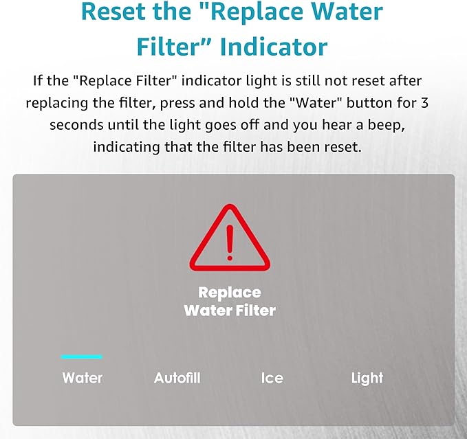 AQUA CREST Replacement for GE® RPWFE, RPWF (with CHIP) Refrigerator Water Filter, Compatible with GYE22HMKES, GYS22GMNES, GYE22HBLTS, DFE28JSKSS, GFE28HMHES, GNE29GYNFS, GFE28GYNFS, 2 Filters