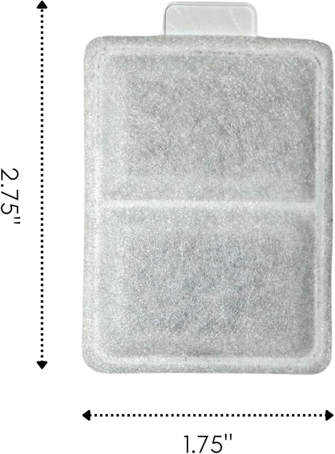 12 Packs Nispira Replacement Small Water Filter Compatible With Whisker City Automatic Pet Fountain For Cat Dog Size 2.75" x 1.75"