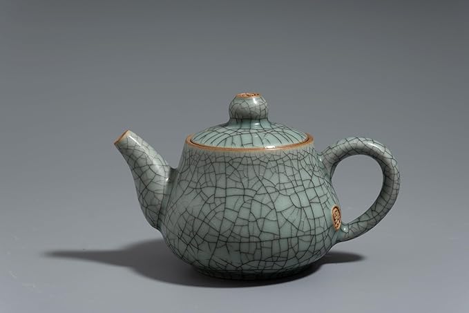Handmade Longquan Celadon Teapot 260ml - Chinese ceramic kung Fu teapot, perfect for black tea and green tea