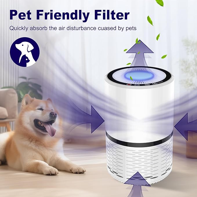 LV-H132 Replacement Filter for LEVOIT LV-H132 Air Puifier, 3-in-1 Nylon Pre-Filter, H13 True HEPA Filter, High-Efficiency Activated Carbon Filter, Part # LV-H132-RF, 4 Pack