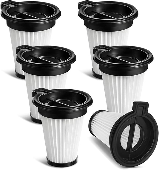 6 Pack HEPA Filter Compatible with Wyze Cordless Vacuum Cleaner, Replacement Filters for Wyze Handheld Vacuums & WCVRHF, Washable & Reusable for Wyze Vacuum ﻿