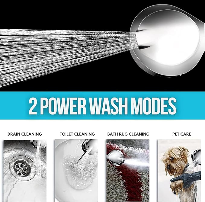 Filtered Shower Head with Handheld, High Pressure Shower Heads with Handheld Spray Combo, Filters, Shower Hose and Bracket, Chrome