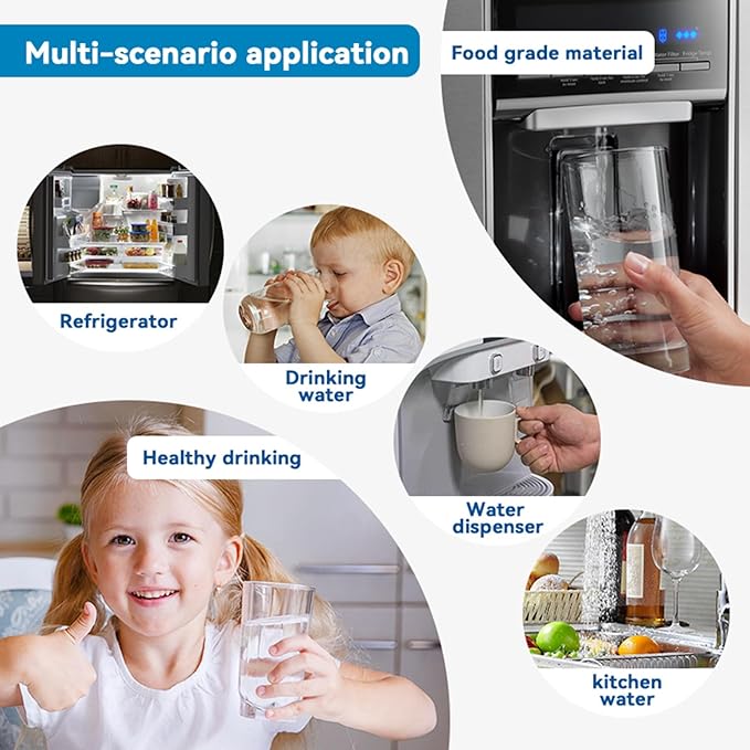 Water Filter Replacement Compatible with EDR1RXD1, Filter 1, W10295370A, EDR1RXD1B, WHR1RXD1, KAD1RXD1, P8RFWB2L, P4RFWB, WD-F38, 46-9081, 46-9930, 3 Pack