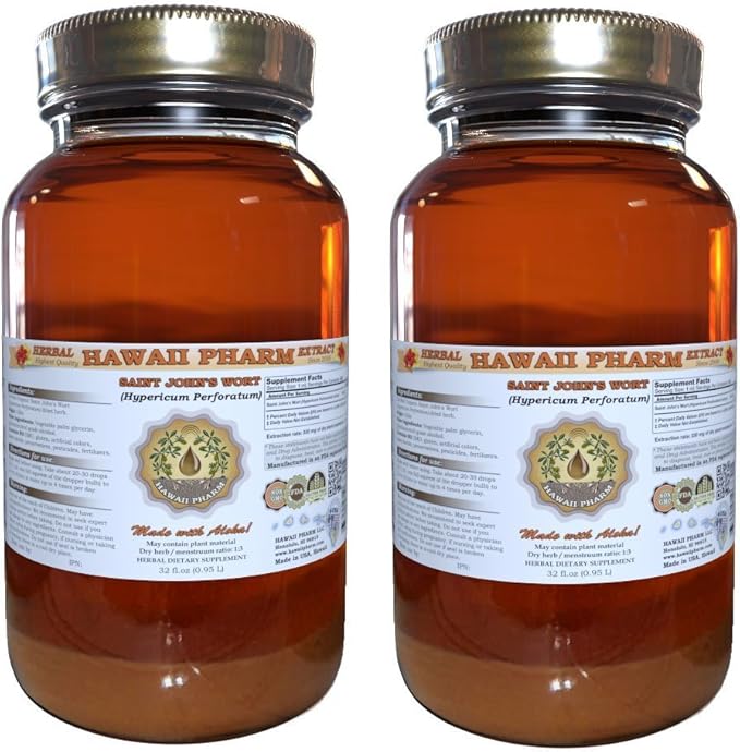 Saint John's Wort (Hypericum Perforatum) Liquid Extract 2x32 fl.oz