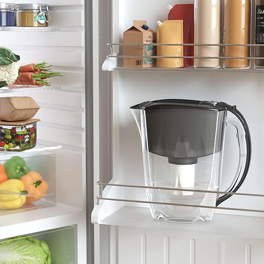 AQUAPHOR Water Filter Pitcher Ideal 7 Cup with 1 x B15 Filter - Black