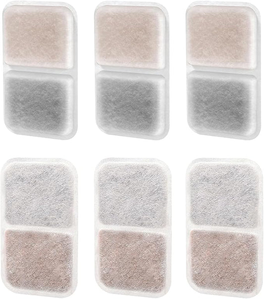 6 Pack Air Purifier Pad for Catit Airsift Jumbo/Regular/Smartsift Litter Box, Dual Action Filter to Keep Catit Litter Box Fresh Smell，Cat Litter Box Filters Pads Replacement…