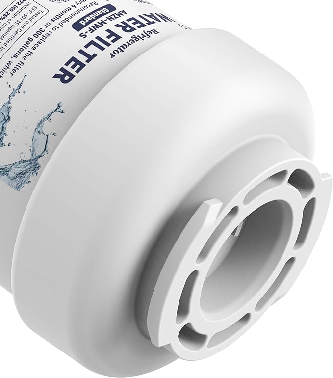 Amazon Basics Replacement Water Filter Cartridge Compatible with GE MWF Refrigerator, Pack of 3, Standard Filtration