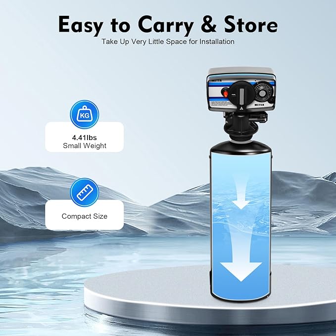 5600SM Flow Type Water Softener Control Valve, Water Softener Head 5600 Timer Control Valve, Flow Type Softening Water Control Valve Whole House Water Treatment System (5600SM Flow Type)