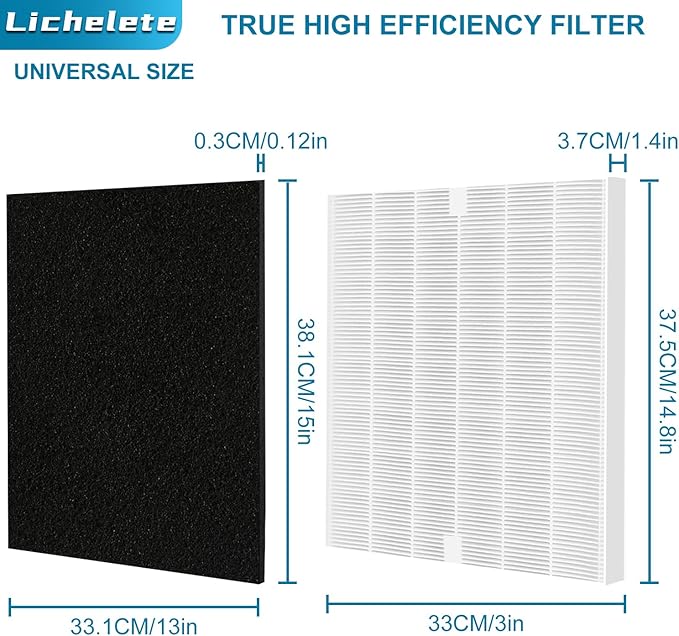 AP-1512HH 200M Filter Set Compatible with Coway Airmega AP-1512HH and Airmega 200M air Puri-fier, 3 and 3 Carbon Filters, AP-1512HH-FP, AP-1518R, AP-1519P, Part 3304899