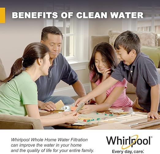 Whirlpool Under Sink Water Filtration System WHKF-DUF | Push-in Quick Connect, 1 Carbon Filter & Installation Kit Included | Reduces Chlorine Taste & Odor, Sediment