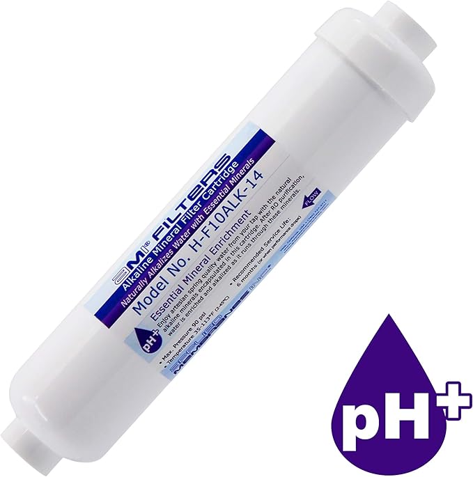 Alkaline Water Filter Cartridge Add-On Kit | Mineral Cartridge for Alkaline Water Filters System | Essential Minerals for Water | Kit for Adding Alkaline Minerals to an Existing RO