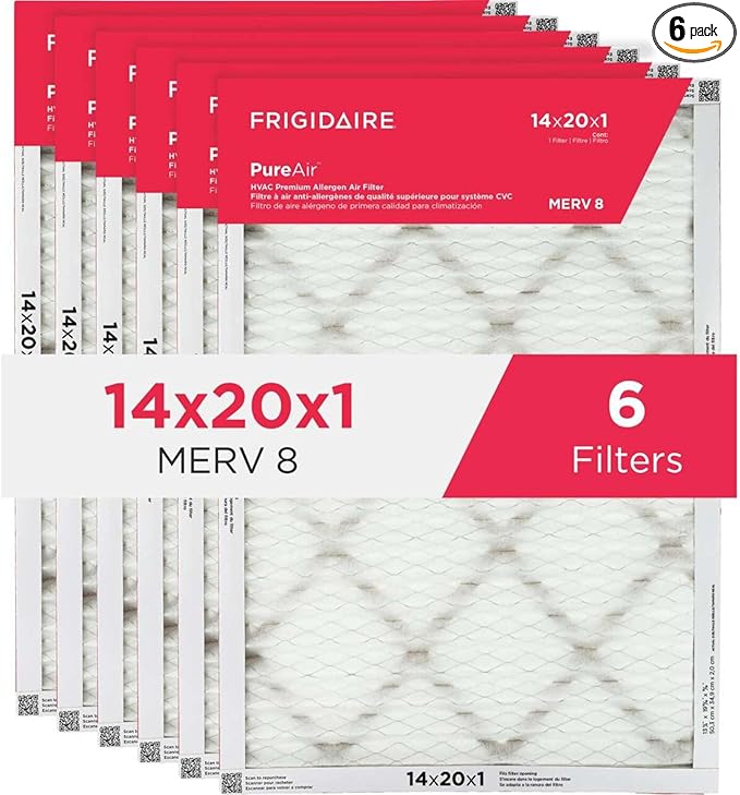 Frigidaire PureAir® 14x20x1 MERV 8 HVAC Air Filter - 6 PK