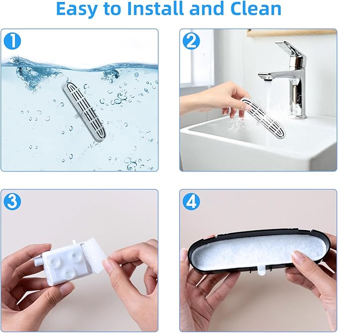 28 Pack Cat Water Fountain Filters Replacement for OPOWO 108oz/3.2L Wireless Pet Water Dispenser Fountain FT999 (14 Filters & 14 Sponges)